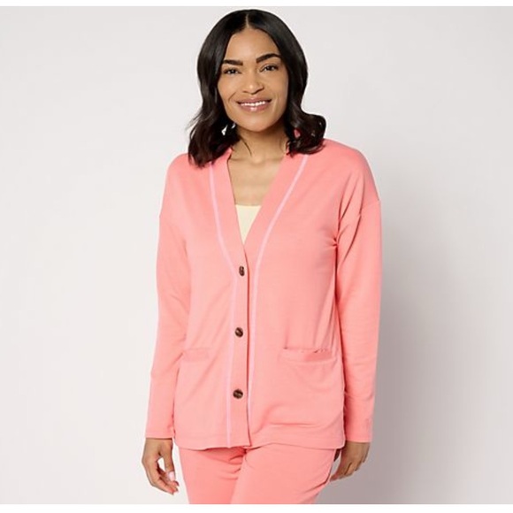 NEW Cuddl Duds Coral Cardigan Size 2X - Picture 6 of 7